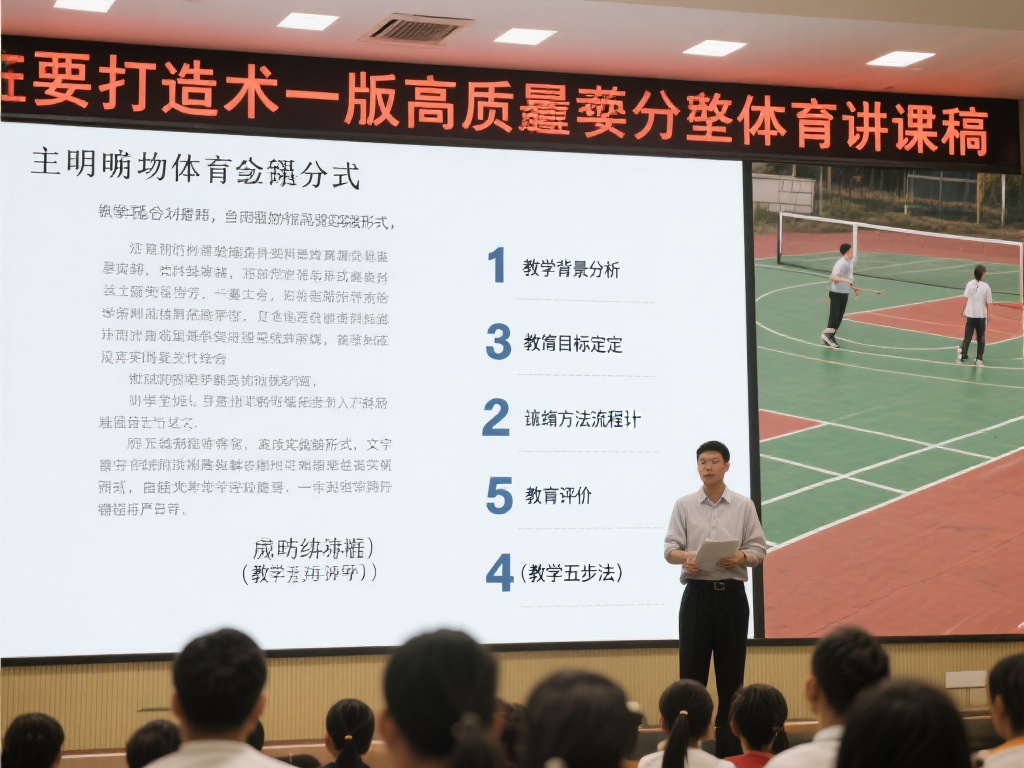 要打造一份高质量的体育说课稿，首先要明确其组成部分