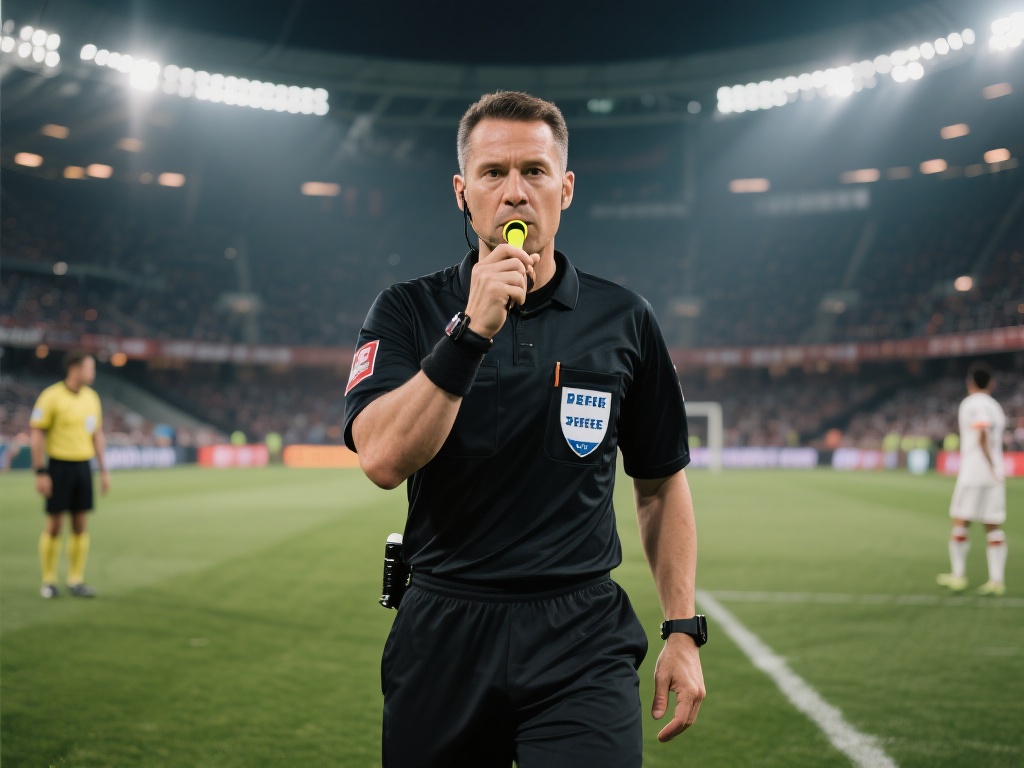 在体育竞技场上，主裁判是不可或缺的重要角色，也是决