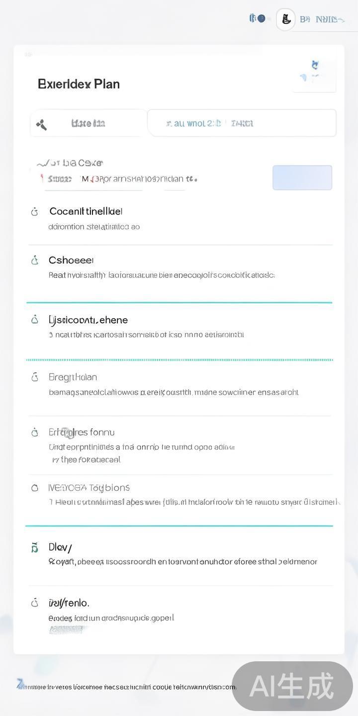 在首页点击“运动计划”，系统会根据用户的身体状况和